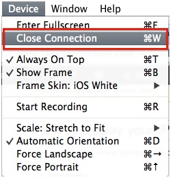 Connect iPhone to Monitor - Close Connection