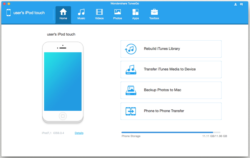 Risultati immagini per tunesgo ipod touch