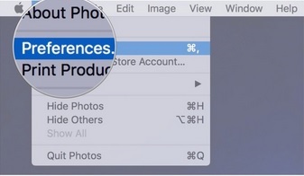 how to download photos from iCloud-Choose ‘Preferences’