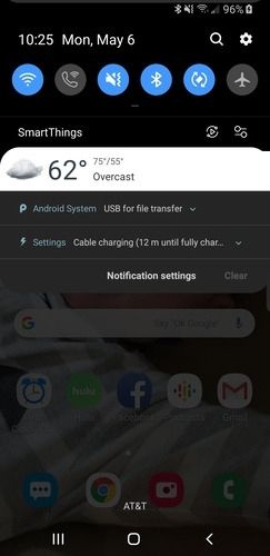Transferring Files Screenshot Android Notification