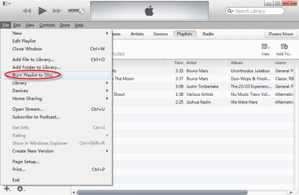 masterizza musica su cd con itunes