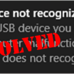 Dispositivo USB non riconosciuto: Come Risolvere