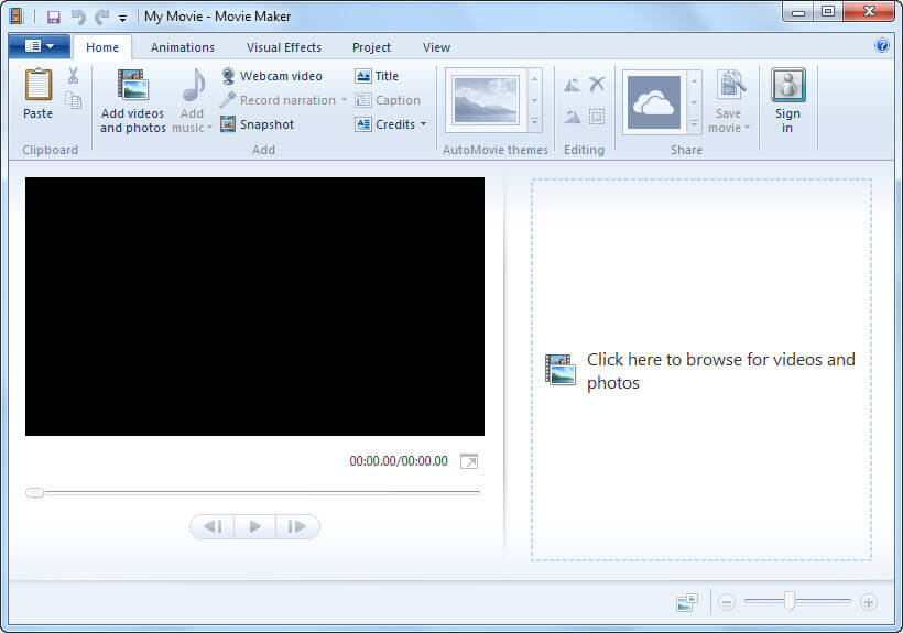 windows movie maker home