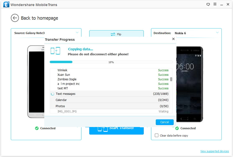 How to Transfer Data from Samsung to Nokia 6-