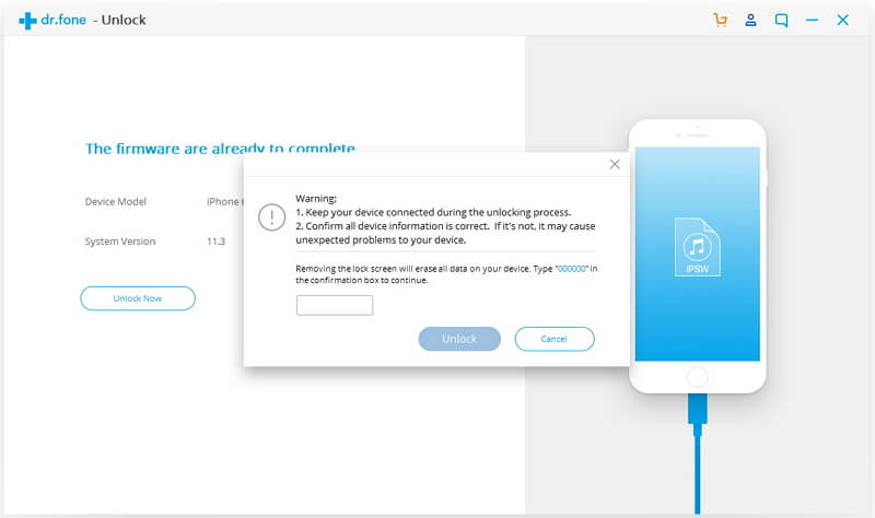 confirmation code to reset ipad without password