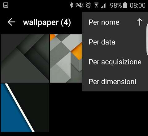 Risultati immagini per ordinamento foto cellulare