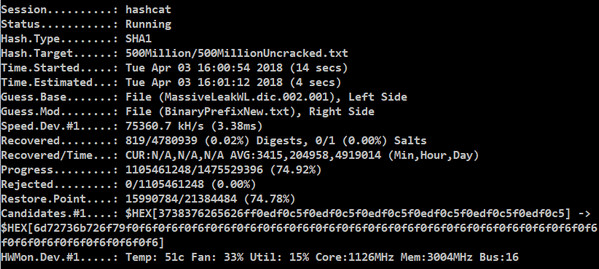 Hashcat Cracking