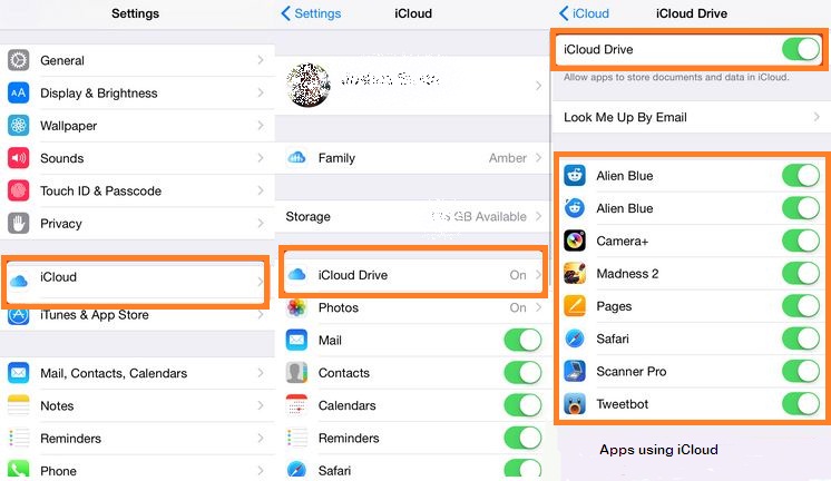 how to fix whatsapp not workiing on iphone-Enable-or-disable-iCloud-app