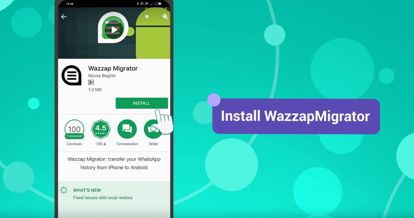 uninstall and install wazzap migrator lite