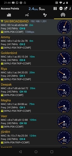 Wifi Analyzer Router Channel Information