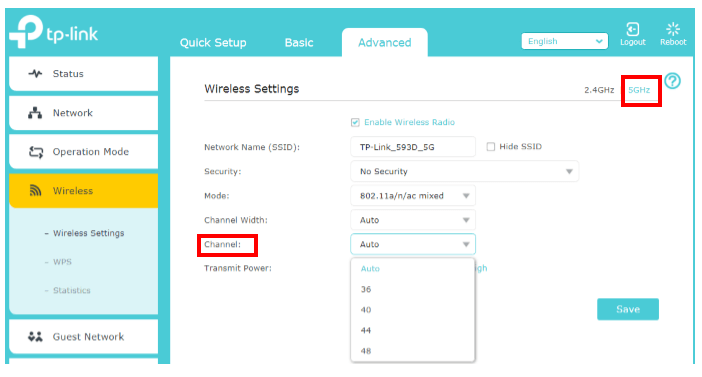 Router Setup 2.4 5