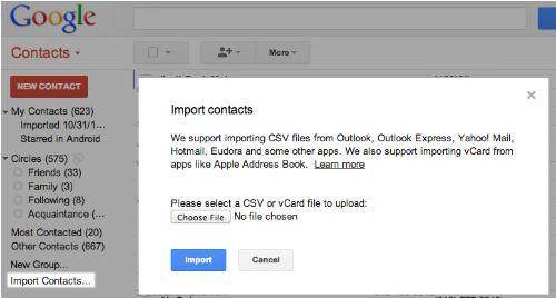 icloud to Android -click import