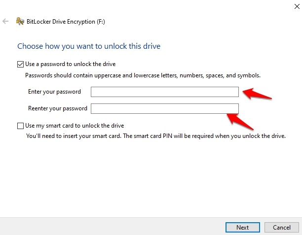 Encrypt Usb Drive Windows 11/10 Use Password Unlock Drive Enter Password