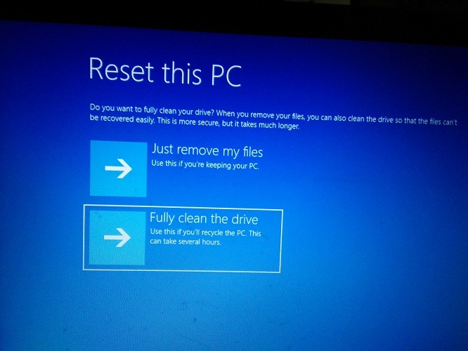 Factory Reset Windows 11/10 Fully Clean The Drive