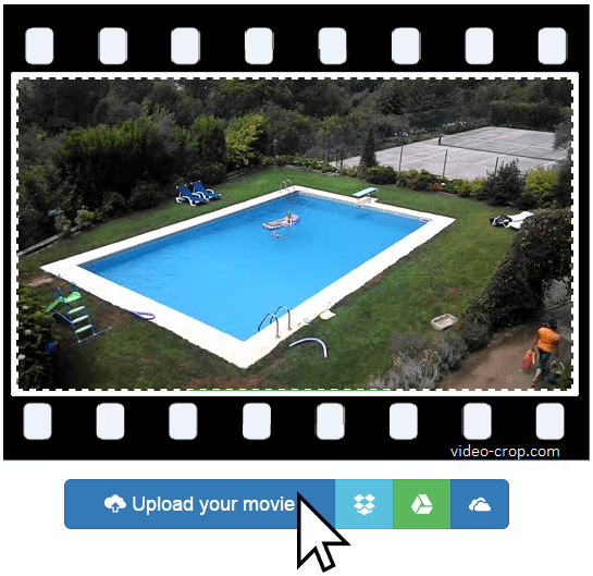 crop video online step 1 - upload your movie