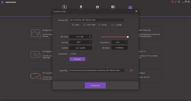 Set Compression Settings