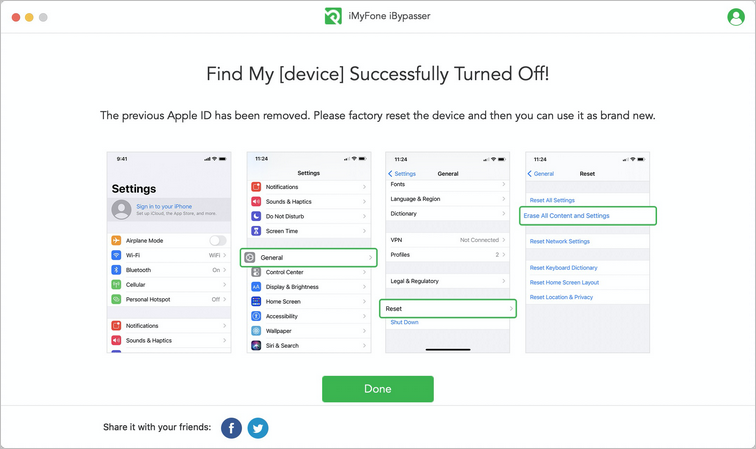 FMI successfully turned off