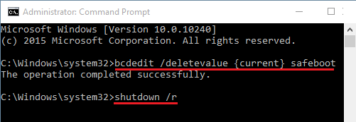 Exit Safe Mode Using Command Prompt in Windows 11/10