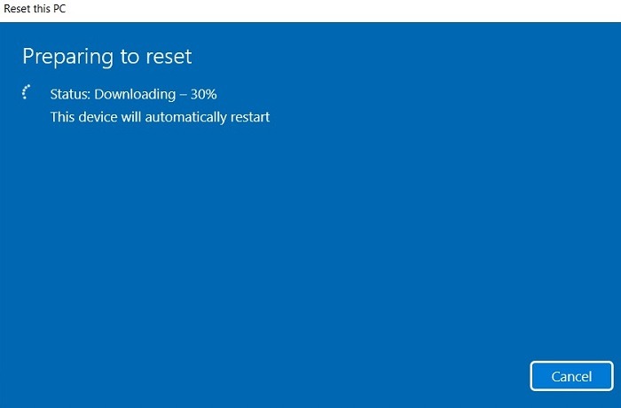 Windows11 Stuck Search Reset Downloading