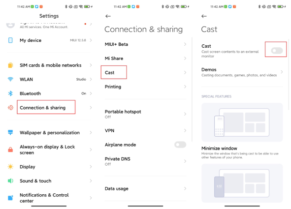 screen mirroring xiaomi to tv