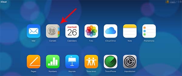 eliminare più contatti su iPhone tramite icloud